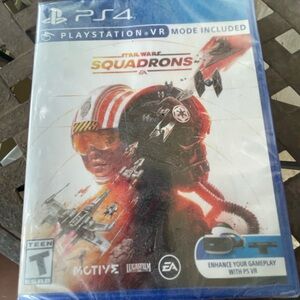 Star Wars Squadrons PS4 game with VR mode, new and sealed